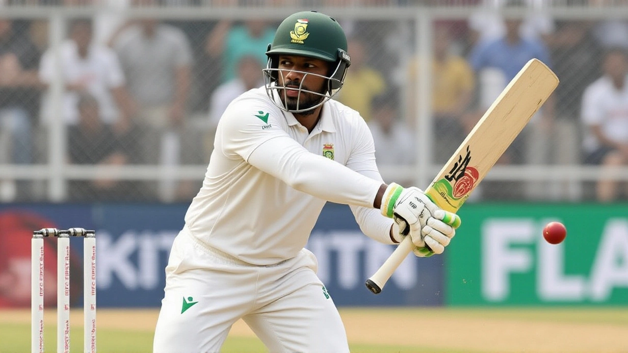 Senuran Muthusamy's maiden century lifts South Africa to dominance in Guwahati Test against India